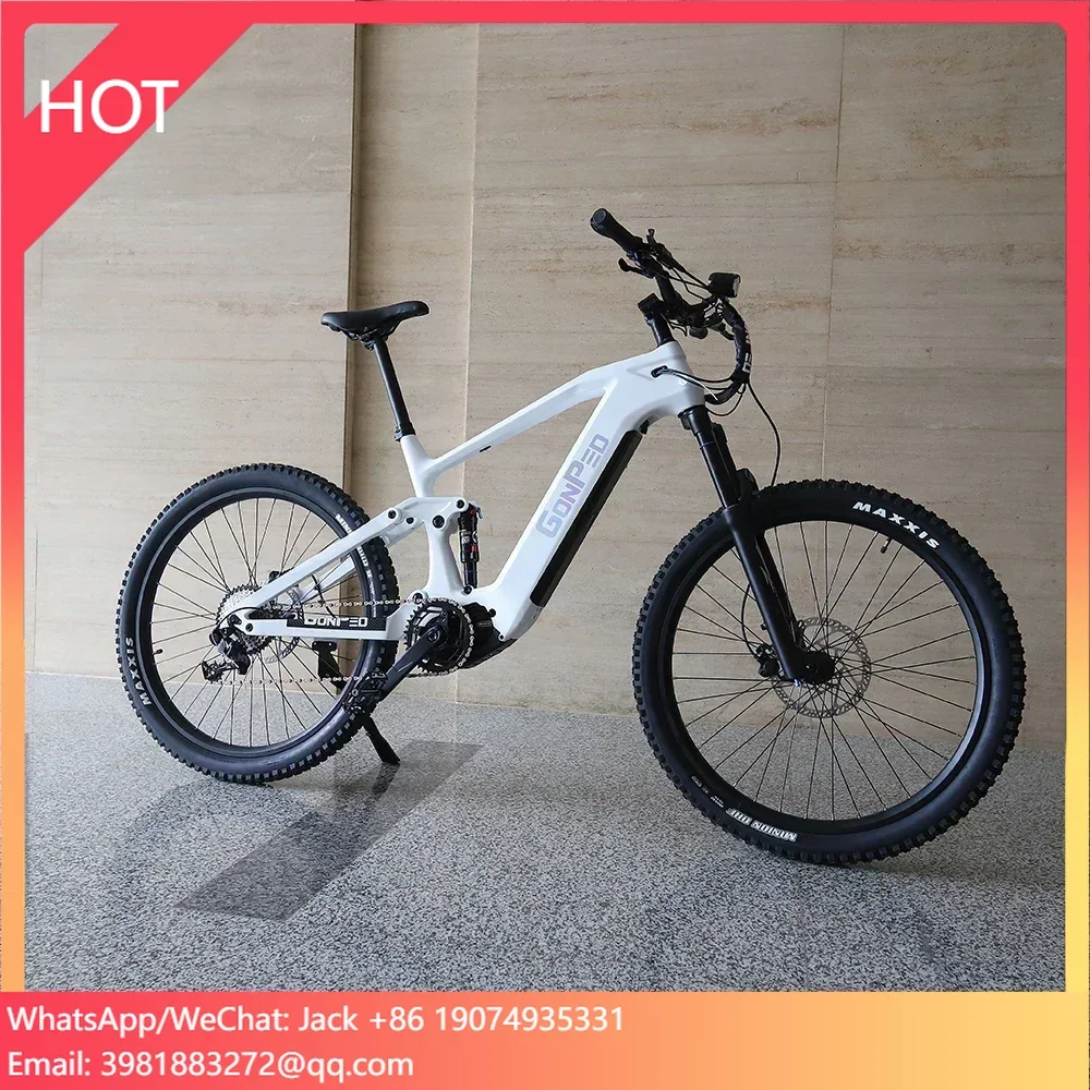 Carbon Bike Frame - Sepeda Suspensi Penuh BAFANG M620 Rangka