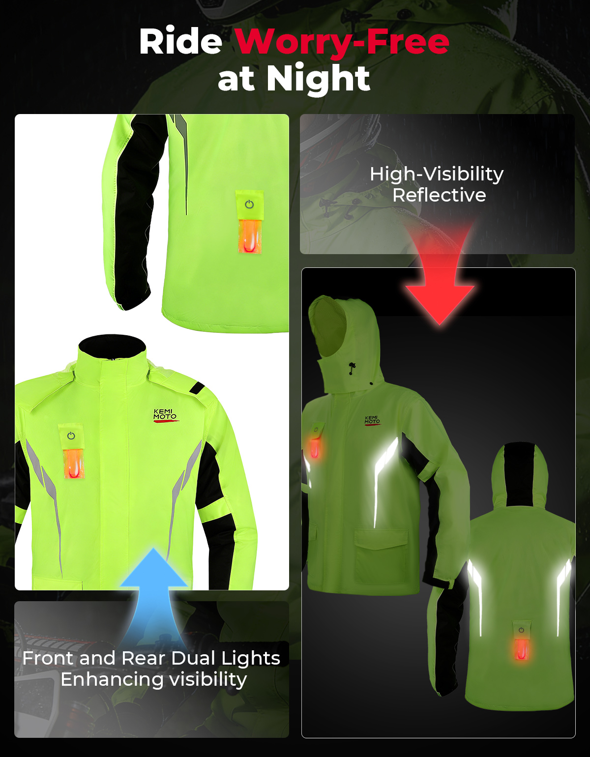 Setelan Jas Hujan Anti Air unt - Cycling Gear Jacket ulasan dan harga